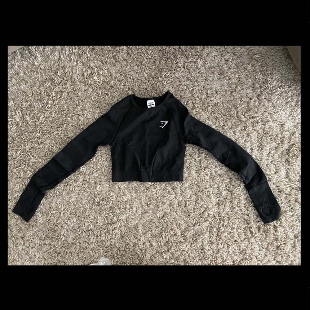 Gymshark long sleeve seamless crop top